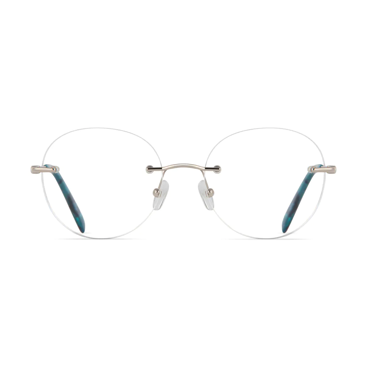 Round Silver Eyeglasses