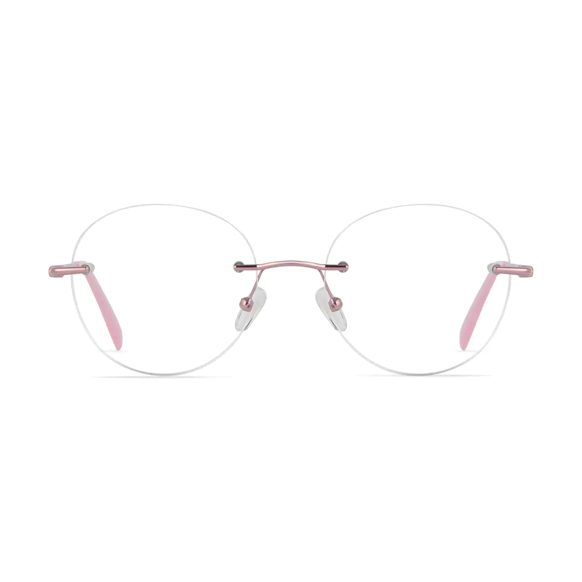 Round Rose Gold Eyeglasses