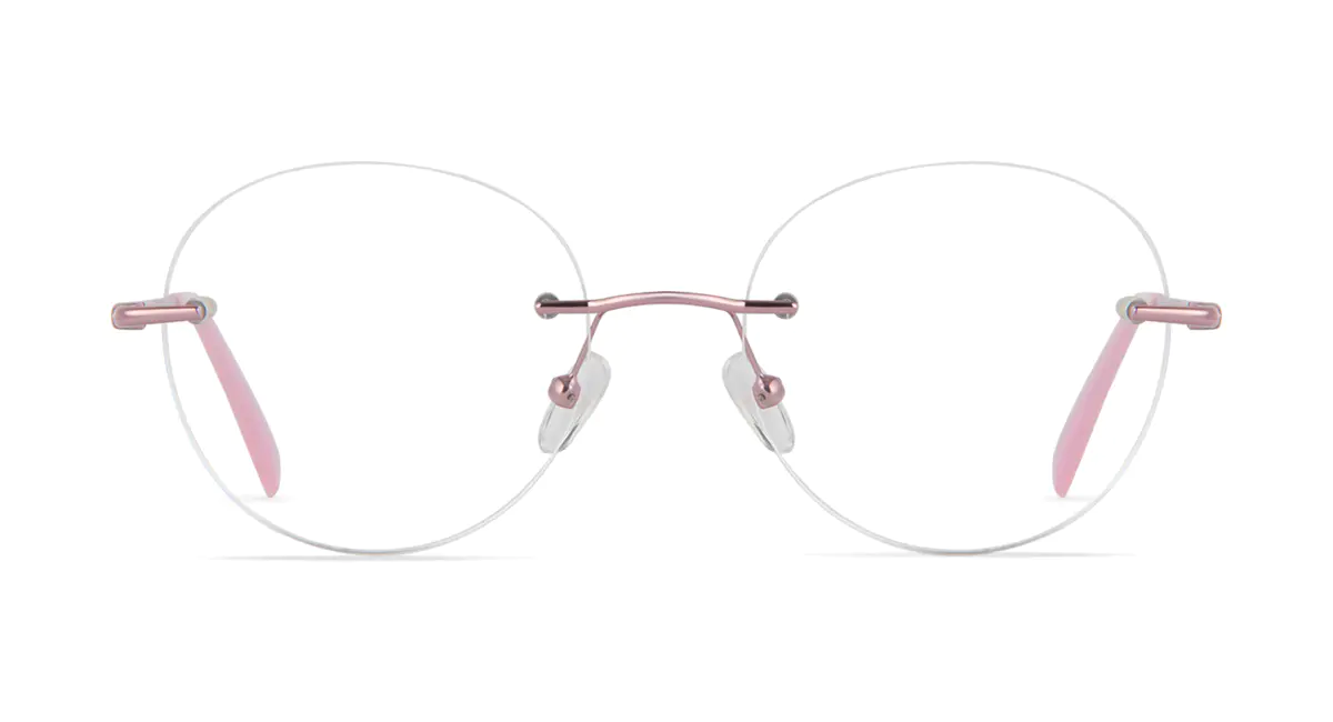 Round Rose Gold Eyeglasses