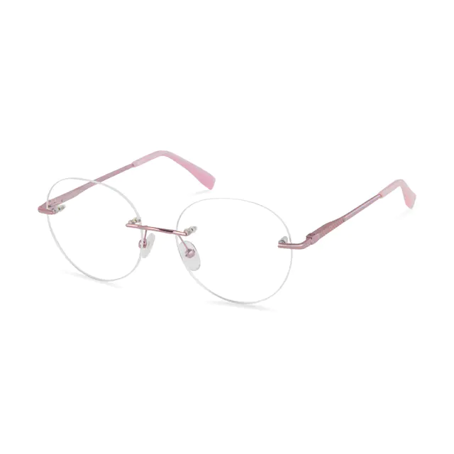 Round Rose Gold Eyeglasses