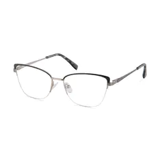 Cat-eye Black/Silver Eyeglasses