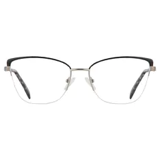 Cat-eye Black/Silver Eyeglasses