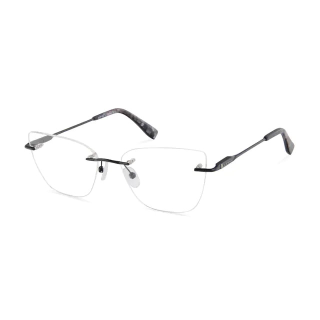 Square Black Eyeglasses