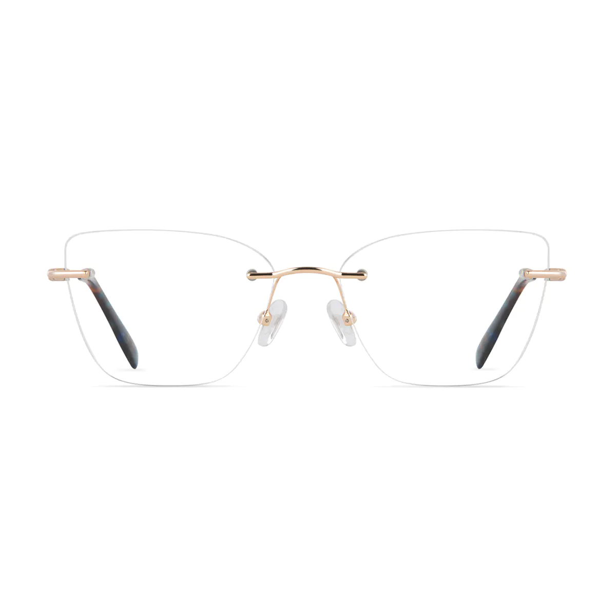 Cat-eye Gold Eyeglasses