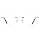 Square Gold Eyeglasses