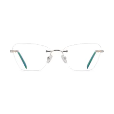 Cat-eye Green Eyeglasses