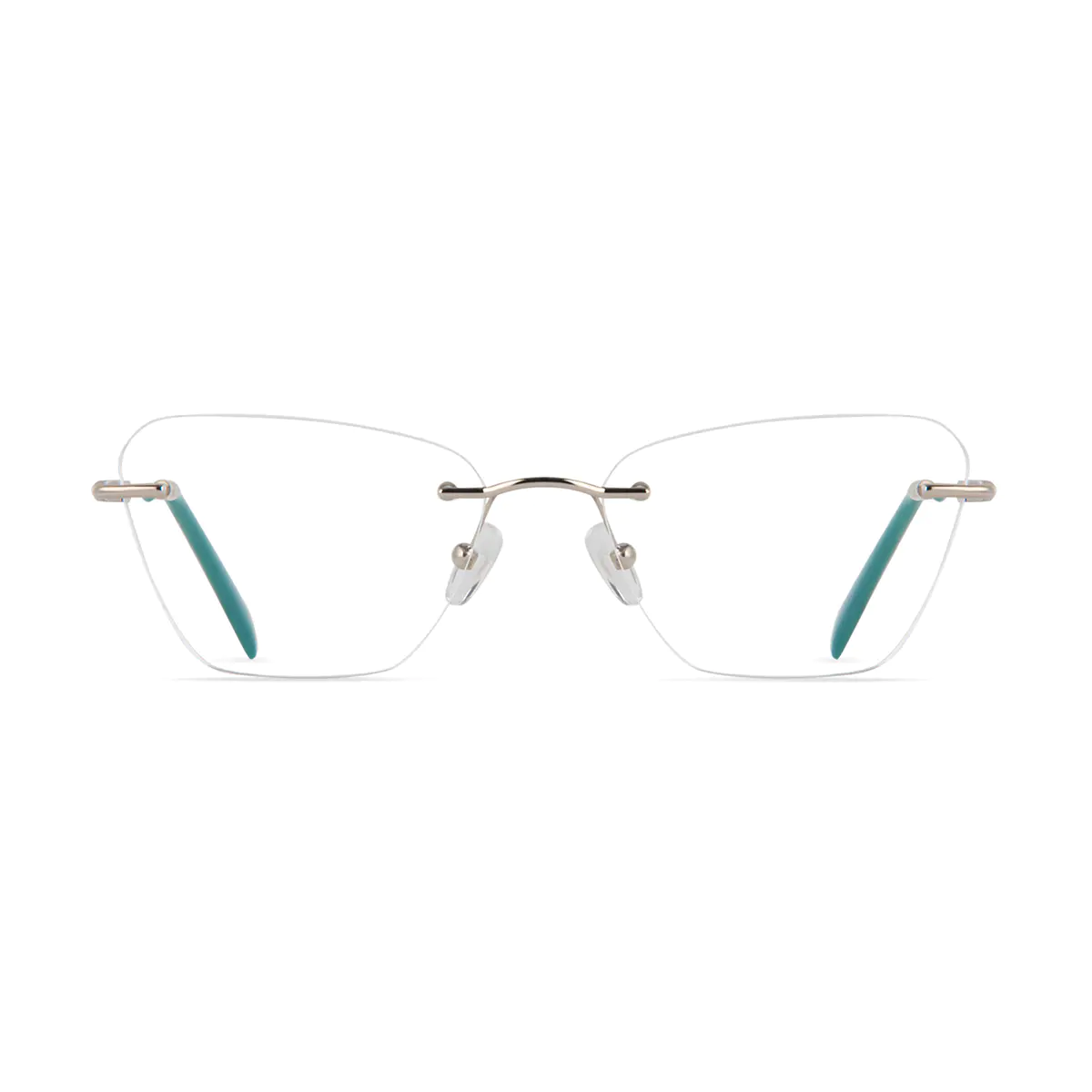 Cat-eye Green Eyeglasses