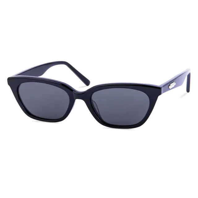 Oval Black Sunglasses
