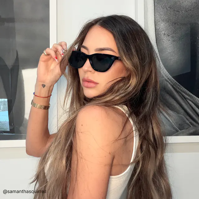 Rectangle Black Sunglasses