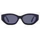Oval Black Sunglasses