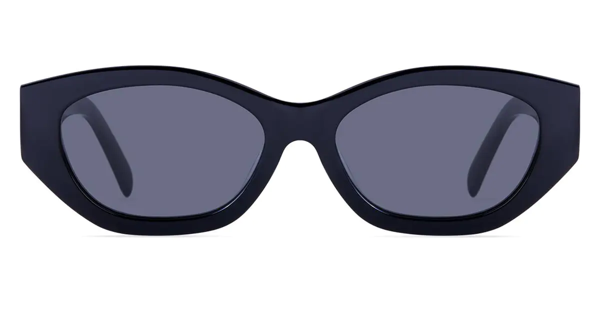 Oval Black Sunglasses