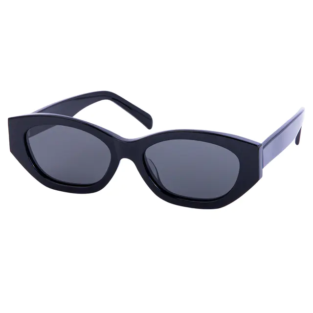 Oval Black Sunglasses
