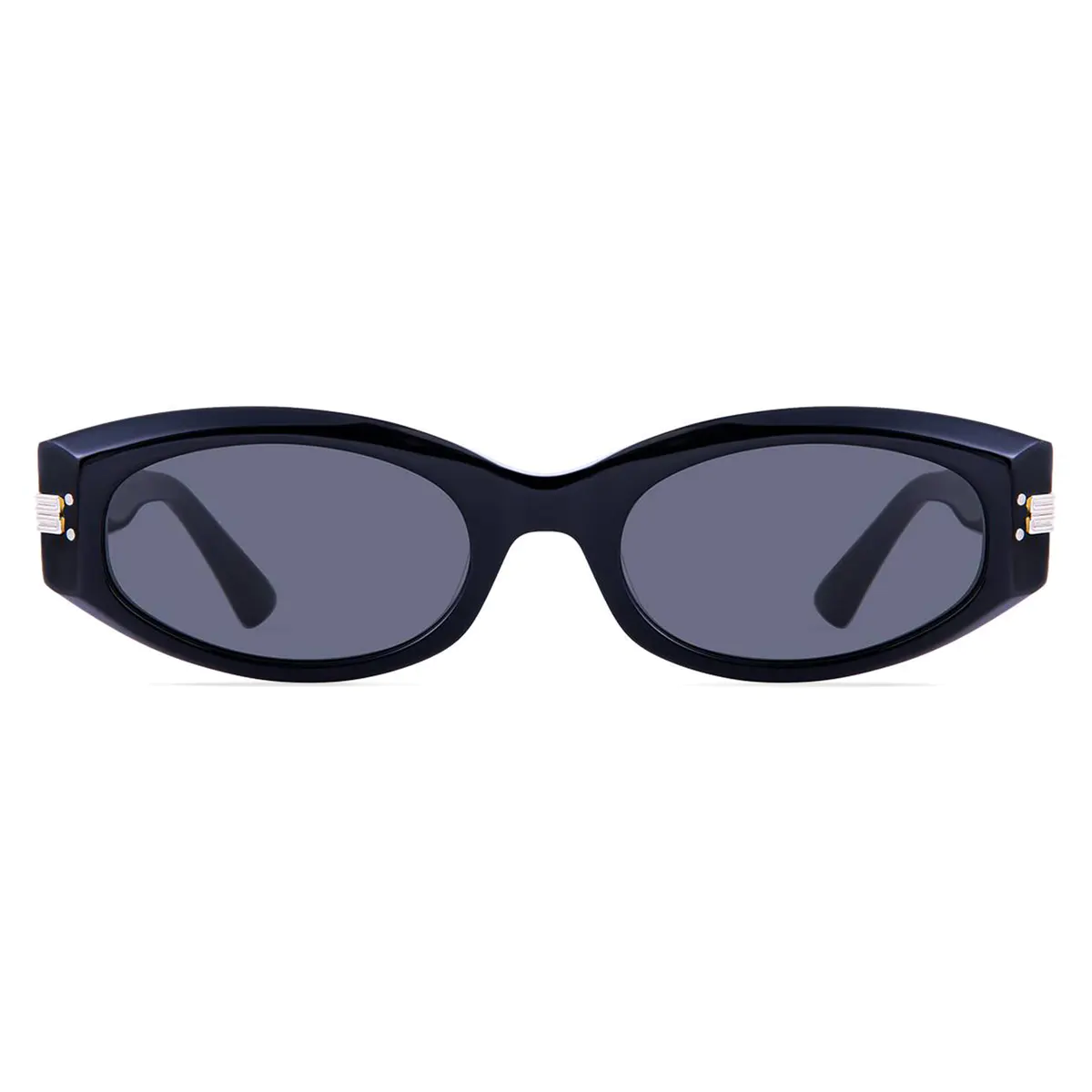 Oval Black Sunglasses