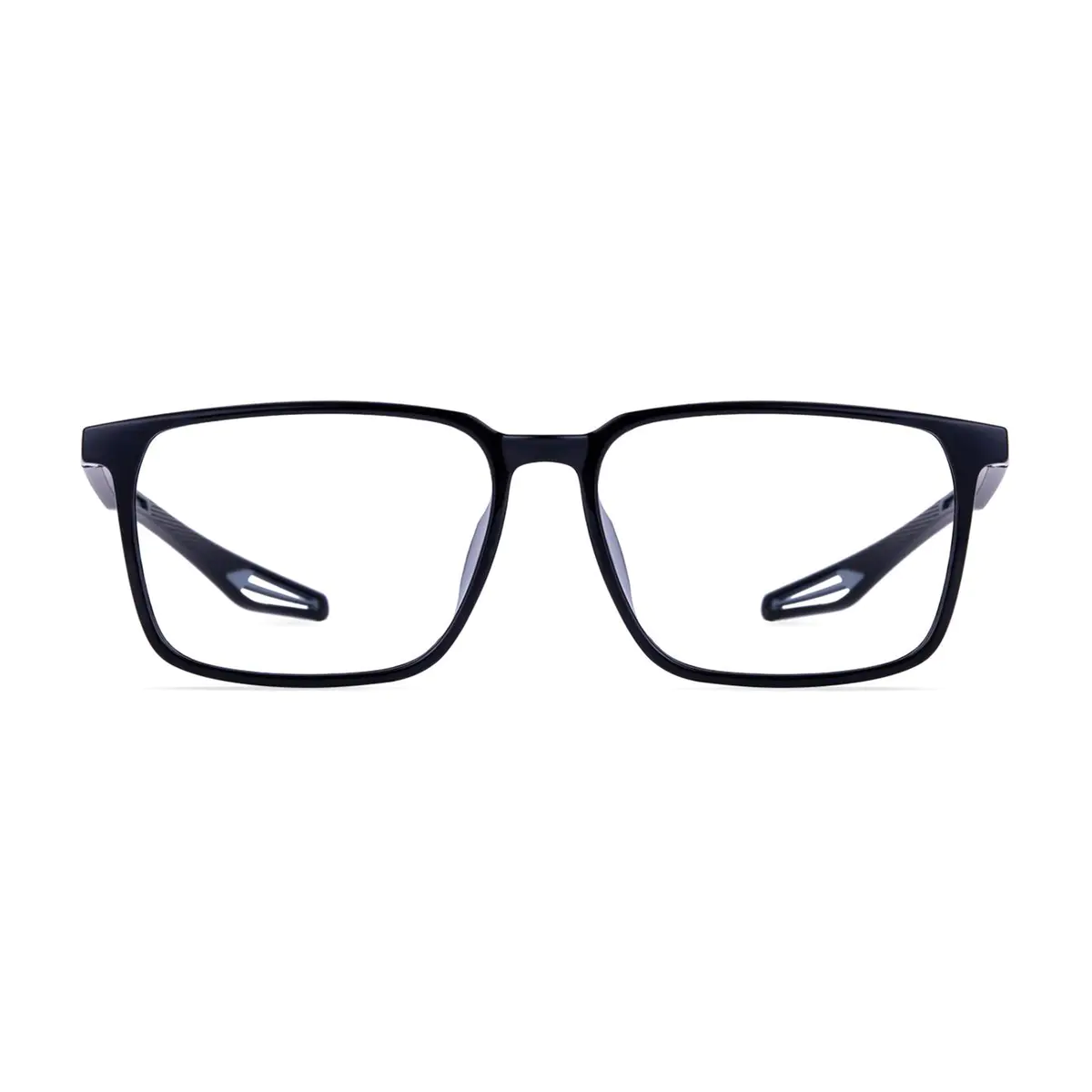 Rectangle Black Sport Eyeglasses