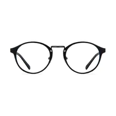 Round Black Eyeglasses