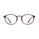 Round Transparent Brown Eyeglasses