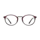 Round Transparent Brown Eyeglasses