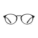 Round Matte Black Eyeglasses