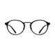 Round Matte Black Eyeglasses