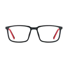 Rectangle Black Sport Eyeglasses