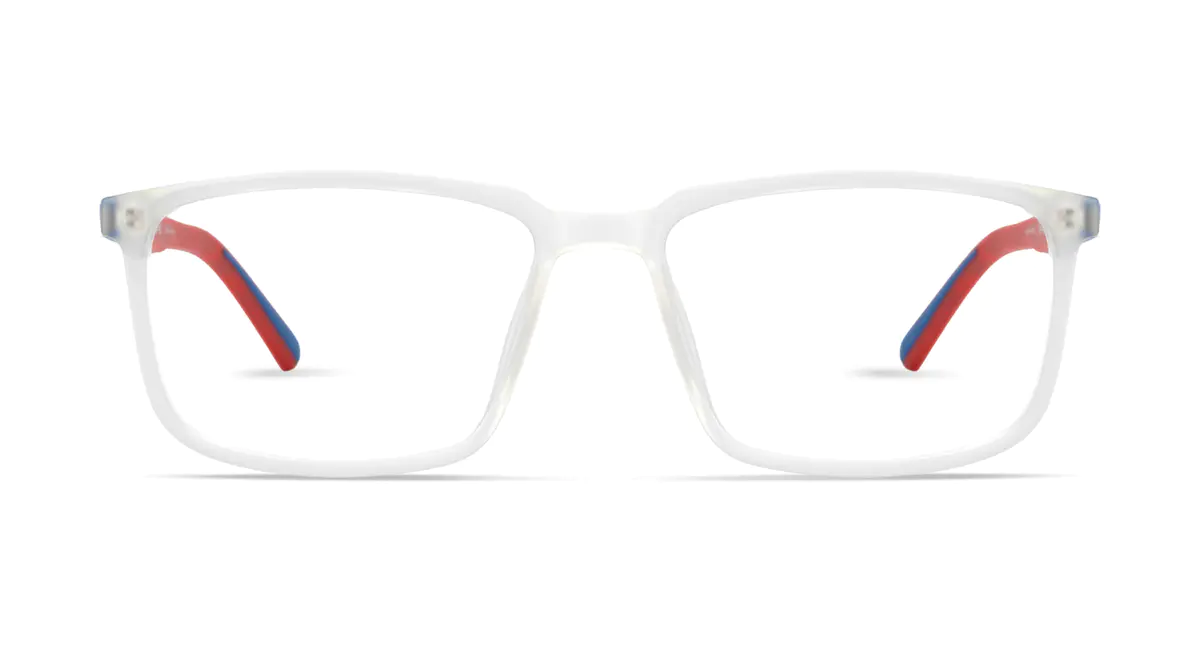 Rectangle Clear Sport Eyeglasses
