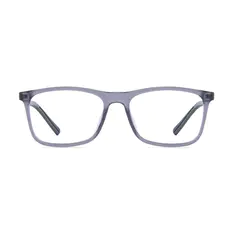 Rectangle Transparent Gray Sport Eyeglasses