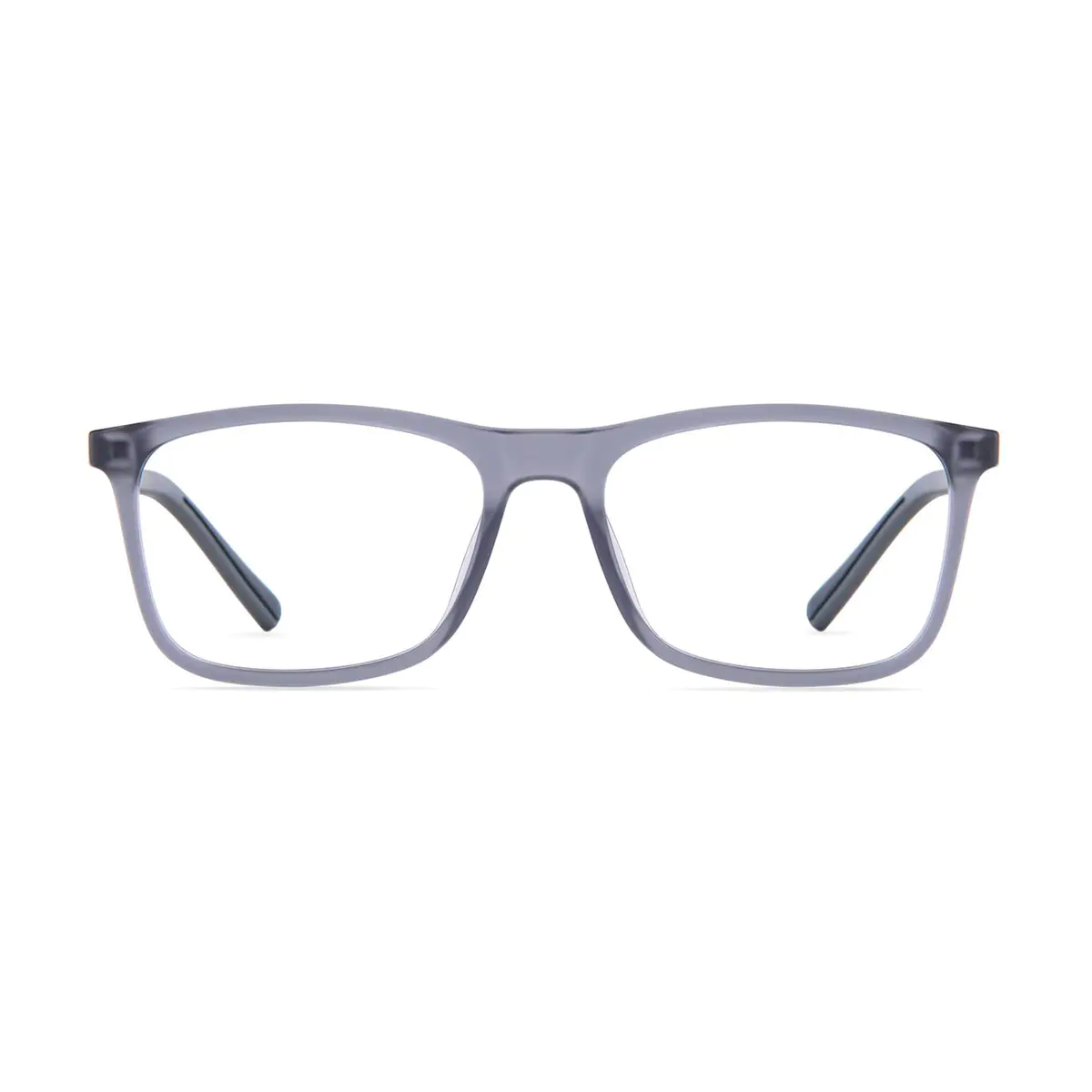 Rectangle Transparent Gray Sport Eyeglasses