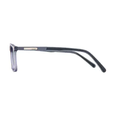 Rectangle Transparent Gray Sport Eyeglasses