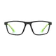 Rectangle Black/Green Sport Eyeglasses