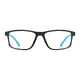 Rectangle Black Sport Eyeglasses