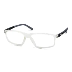 Rectangle Clear/Black Sport Eyeglasses
