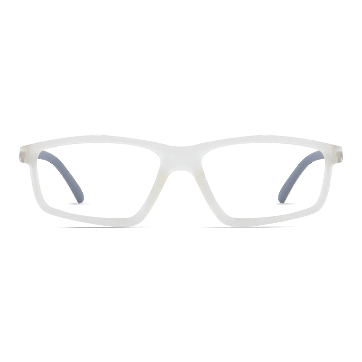 Rectangle Clear/Black Sport Eyeglasses