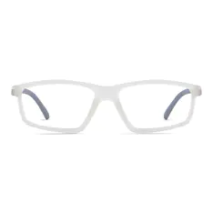 Rectangle Clear/Black Sport Eyeglasses