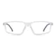 Rectangle Clear/Black Sport Eyeglasses