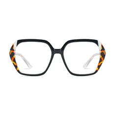Square Tortoiseshell/Black Eyeglasses