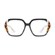 Square Tortoiseshell/Black Eyeglasses
