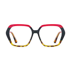 Square Red/Tortoiseshell Eyeglasses