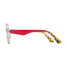 Square Red/Tortoiseshell Eyeglasses