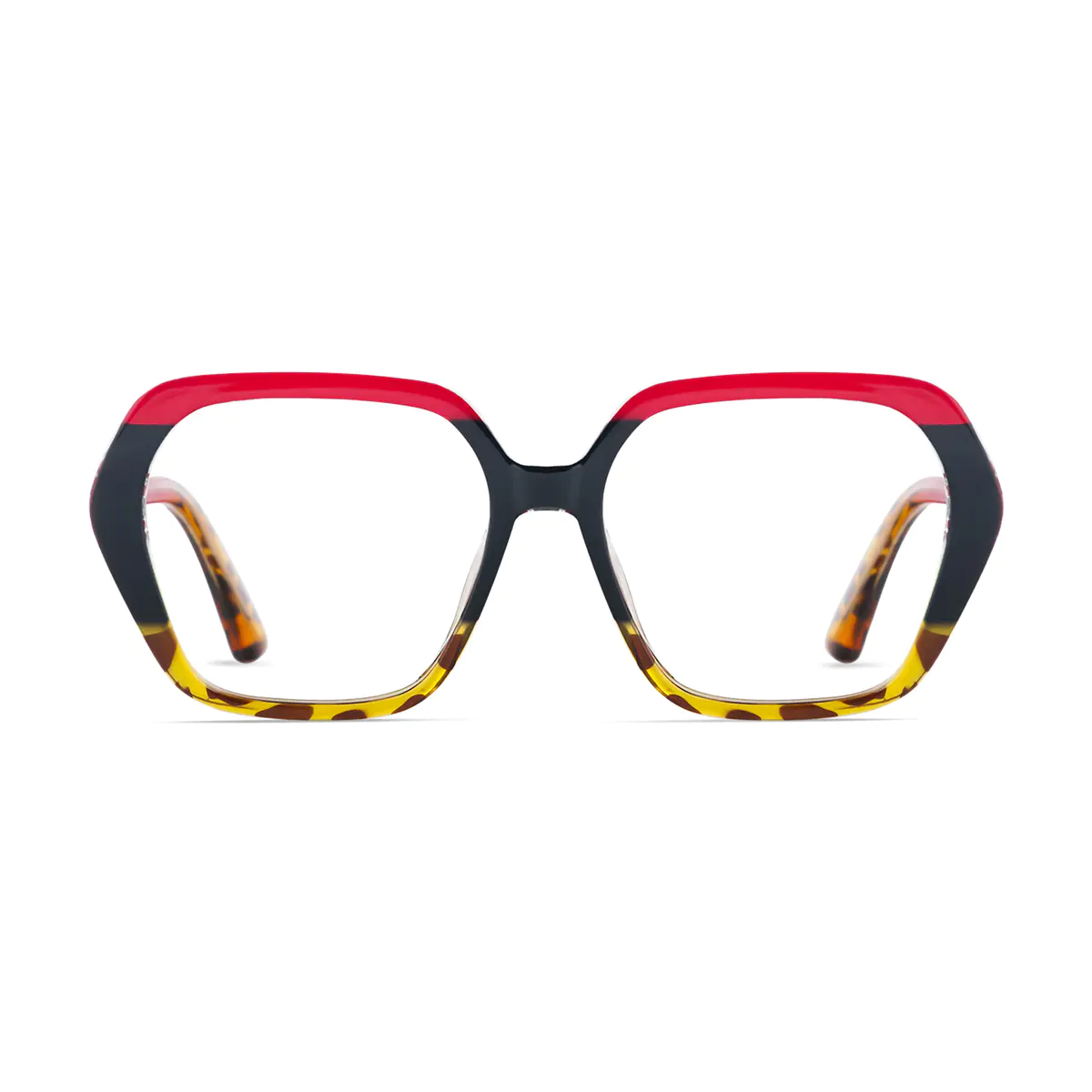 Square Red/Tortoiseshell Eyeglasses