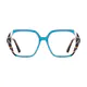 Square Tortoiseshell/Blue Eyeglasses