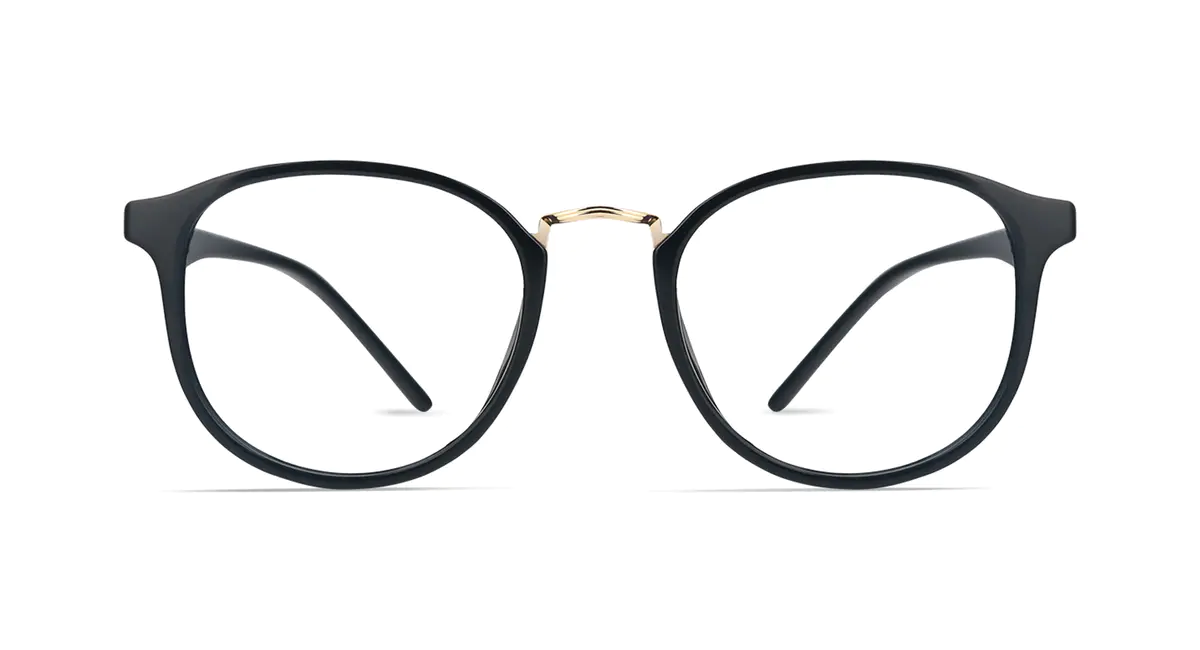 Round Black Eyeglasses