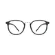 Round Matte Black Eyeglasses