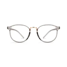 Round Light Gray Eyeglasses