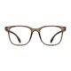 Square Transparent Brown Eyeglasses
