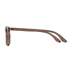 Square Transparent Brown Eyeglasses