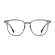 Square Transparent Gray Eyeglasses