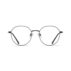 Round Black Eyeglasses