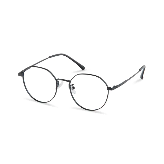 Round Black Eyeglasses