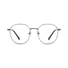 Round Gray Eyeglasses