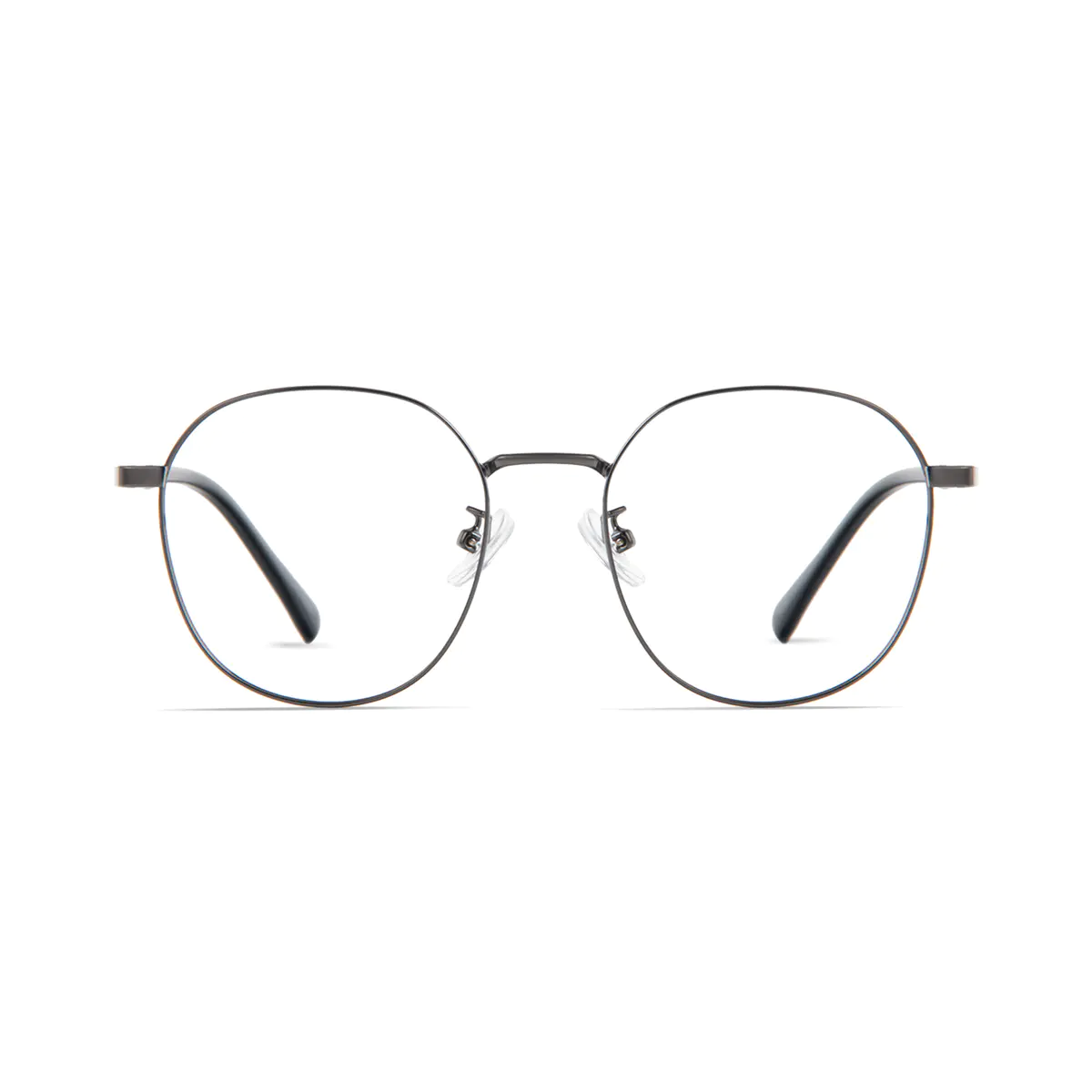 Round Gray Eyeglasses
